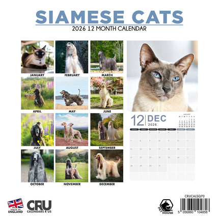 CalendarsRUs Siamees Kalender 2026