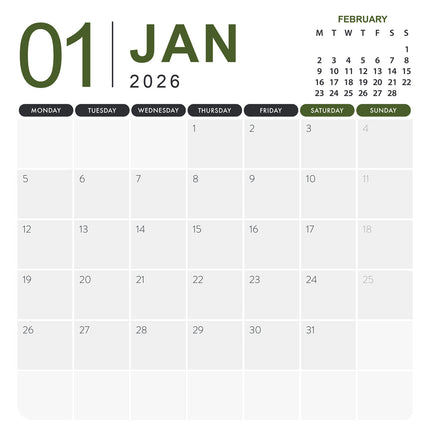 CalendarsRUs Slangen Kalender 2026