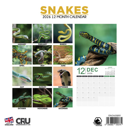 CalendarsRUs Slangen Kalender 2026