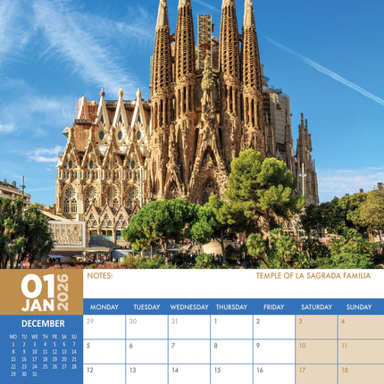 CalendarsRUs Spanje A3 Kalender 2026