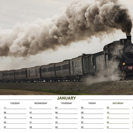 CalendarsRUs Steam Trains A3 Kalender 2026
