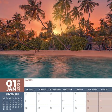 CalendarsRUs Sunsets A3 Kalender 2026
