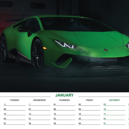 CalendarsRUs Supercars A3 Kalender 2026