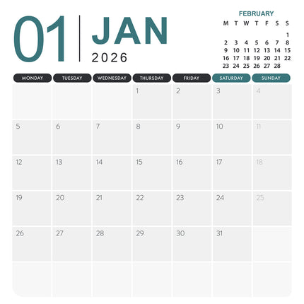 CalendarsRUs Tabby Katten Kalender 2026