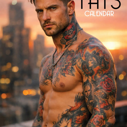 CalendarsRUs Tattoo Men A3 Kalender 2027