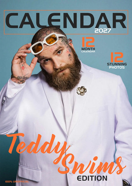 CalendarsRUs Teddy Swims A3 Kalender 2027