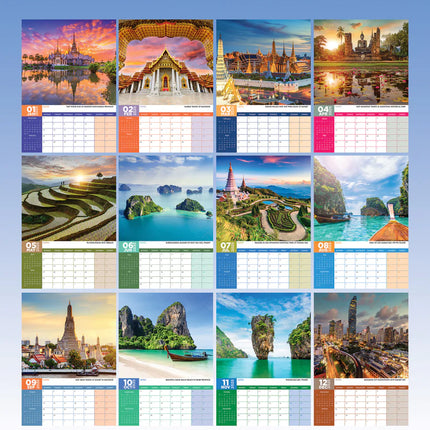 CalendarsRUs Thailand A3 Kalender 2025