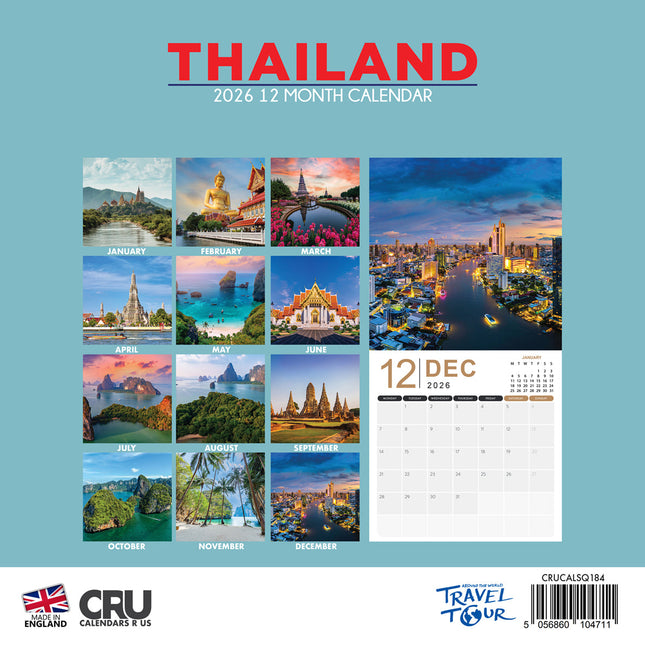 CalendarsRUs Thailand Kalender 2026