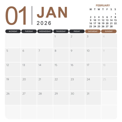 CalendarsRUs Thailand Kalender 2026
