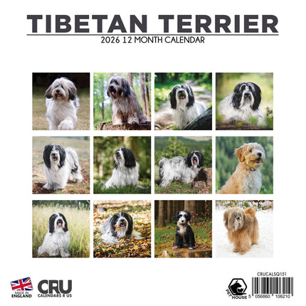 CalendarsRUs Tibetaanse Terrier Kalender 2026
