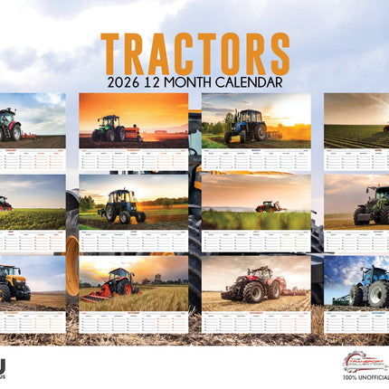 CalendarsRUs Tractors A3 Kalender 2026