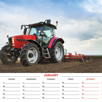 CalendarsRUs Tractors A3 Kalender 2026