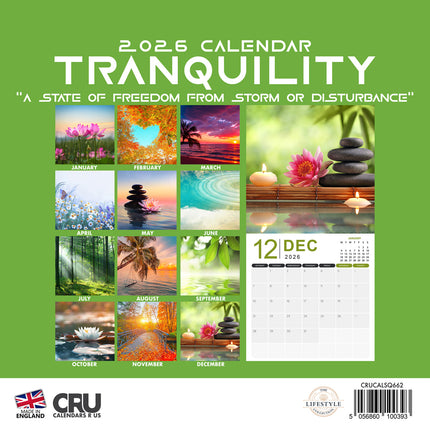 CalendarsRUs Tranquility Kalender 2026