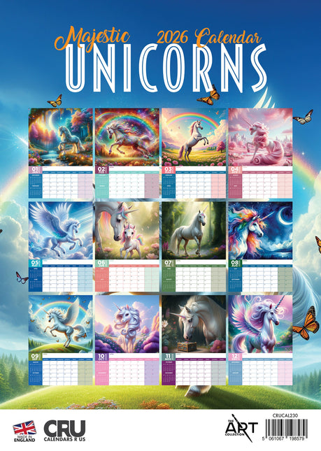 CalendarsRUs Unicorns A3 Kalender 2026