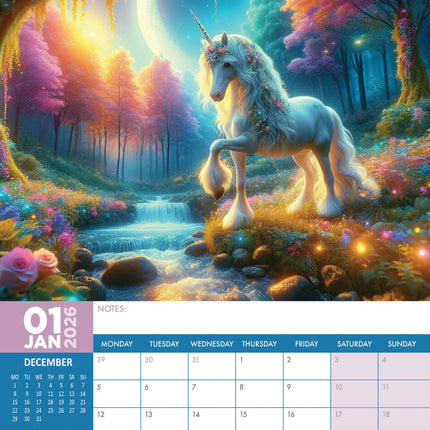CalendarsRUs Unicorns A3 Kalender 2026