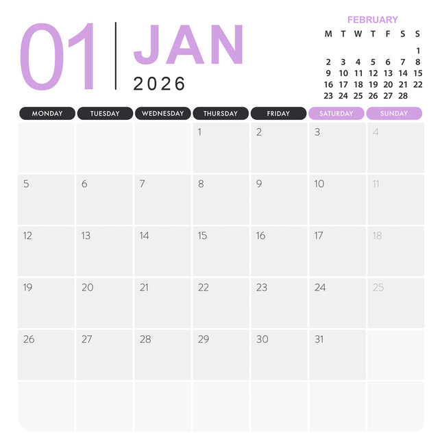 CalendarsRUs Unicorns Kalender 2026