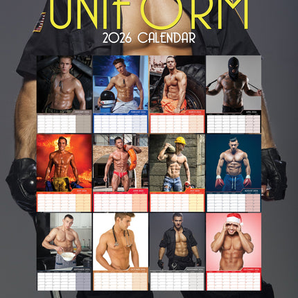 CalendarsRUs Uniform Mens A3 Kalender 2026