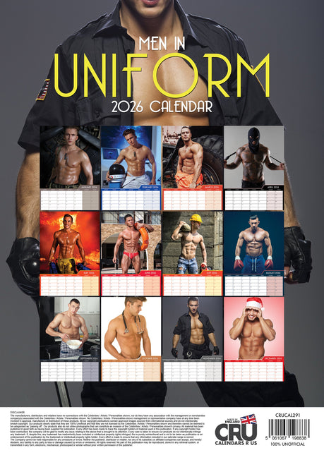 CalendarsRUs Uniform Mens A3 Kalender 2026