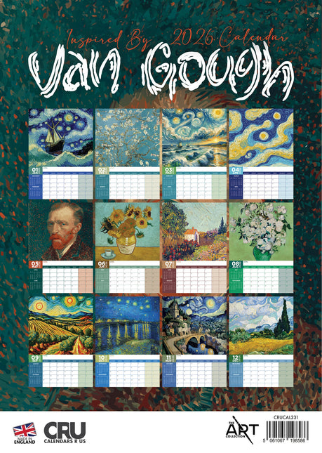 CalendarsRUs Van Gogh A3 Kalender 2026