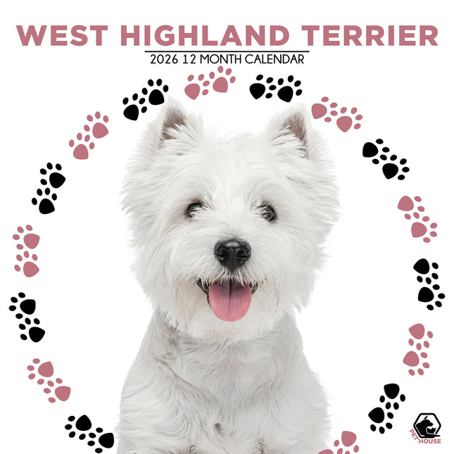 CalendarsRUs West Highland White Terrier Kalender 2026