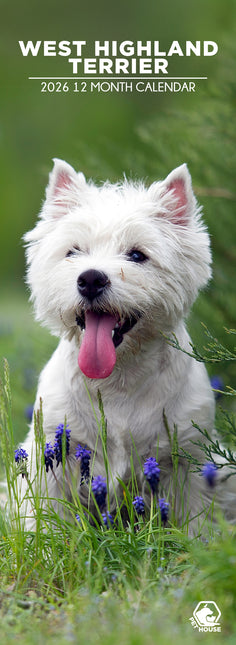 CalendarsRUs West Highland White Terrier Slimline Kalender 2026