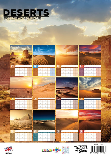 CalendarsRUs Woestijn Kalender 2025