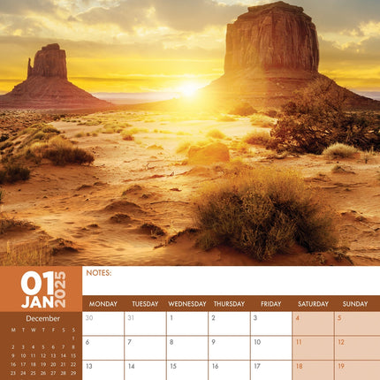 CalendarsRUs Woestijn Kalender 2025