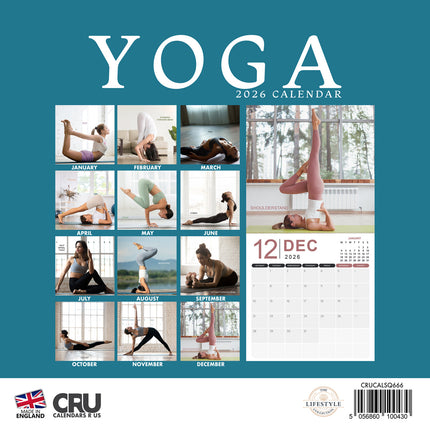 CalendarsRUs Yoga Kalender 2026