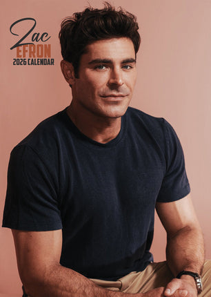 CalendarsRUs Zac Efron A3 Kalender 2026