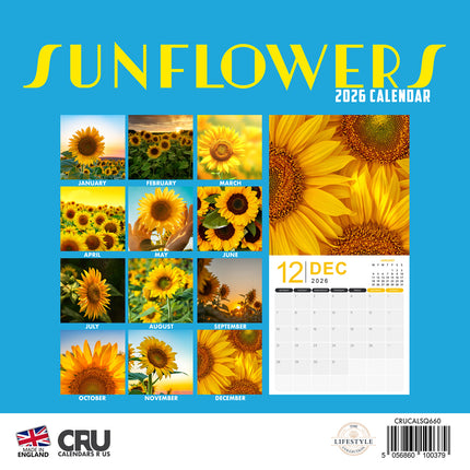 CalendarsRUs Zonnebloemen Kalender 2026