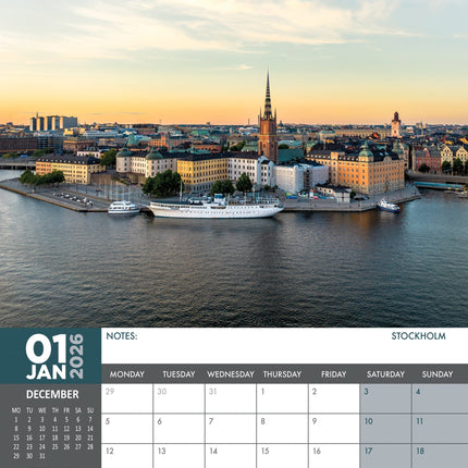 CalendarsRUs Zweden A3 Kalender 2026
