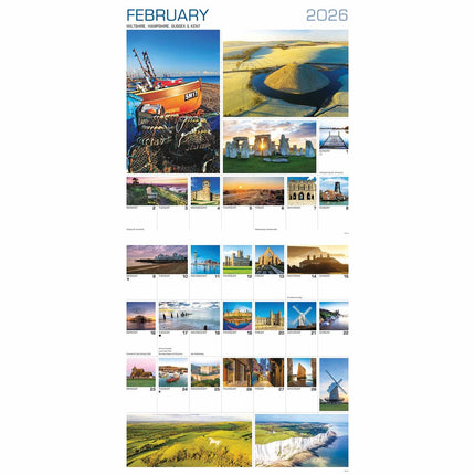 CarouselCalendars 365 Days Around Britain Kalender 2026