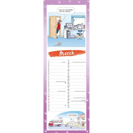 CarouselCalendars 9 Lives Kalender 2027 Slimline