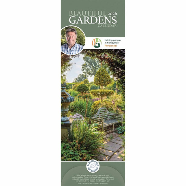 CarouselCalendars Alan Titchmarsh, Tuinen Kalender 2026 Slimline