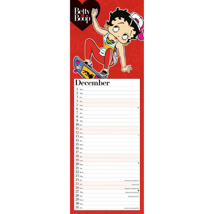 CarouselCalendars Betty Boop Kalender 2027 Slimline