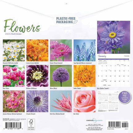 CarouselCalendars Bloemen Kalender 2026