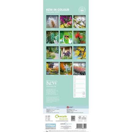 CarouselCalendars Botanische tuinen, Kew In Kleur Kalender 2027 Slimline