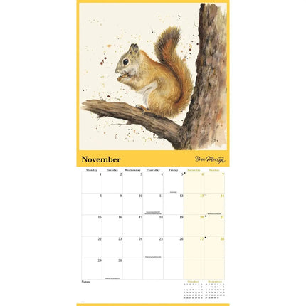 CarouselCalendars Bree Merryn, Country Wildlife Kalender 2027