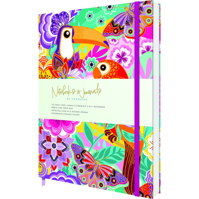 CarouselCalendars Car Pintos Birds, Butterflies & Flowers Notitieboek