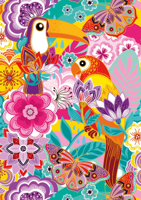 CarouselCalendars Car Pintos Birds, Butterflies & Flowers Notitieboek
