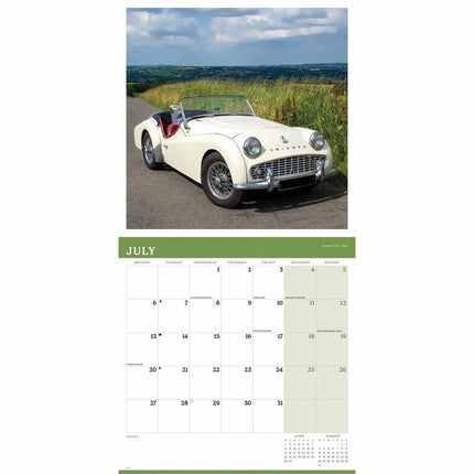 CarouselCalendars Classic British Cars Kalender 2027