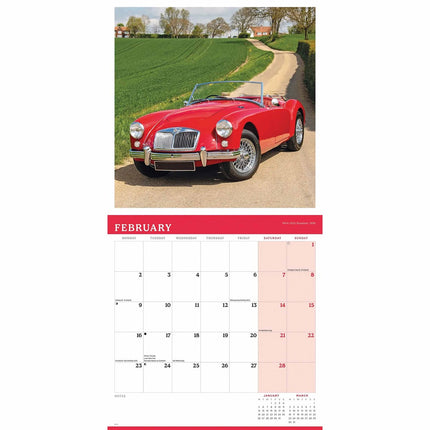 CarouselCalendars Classic British Cars Kalender 2027