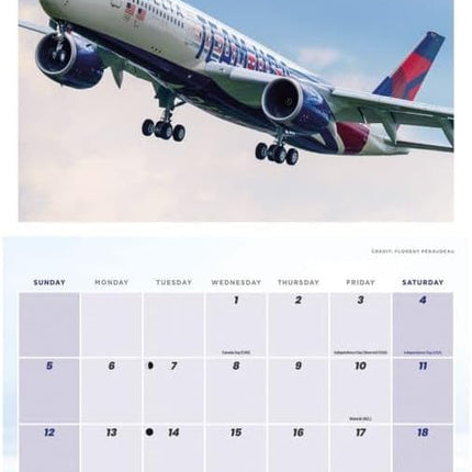 CarouselCalendars Commerciële Vliegtuigen Kalender 2026