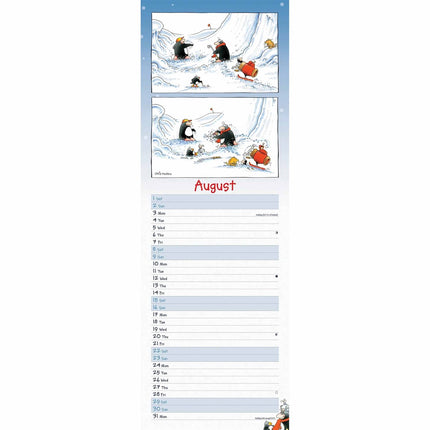 CarouselCalendars Eric, De Pinguïn Kalender 2026 Slimline