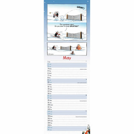 CarouselCalendars Eric, De Pinguïn Kalender 2026 Slimline