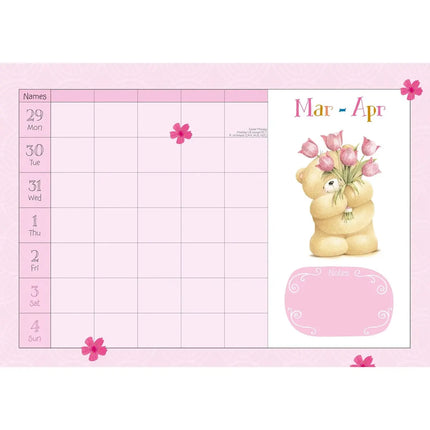 CarouselCalendars Forever Friends A4 Familieplanner 2027