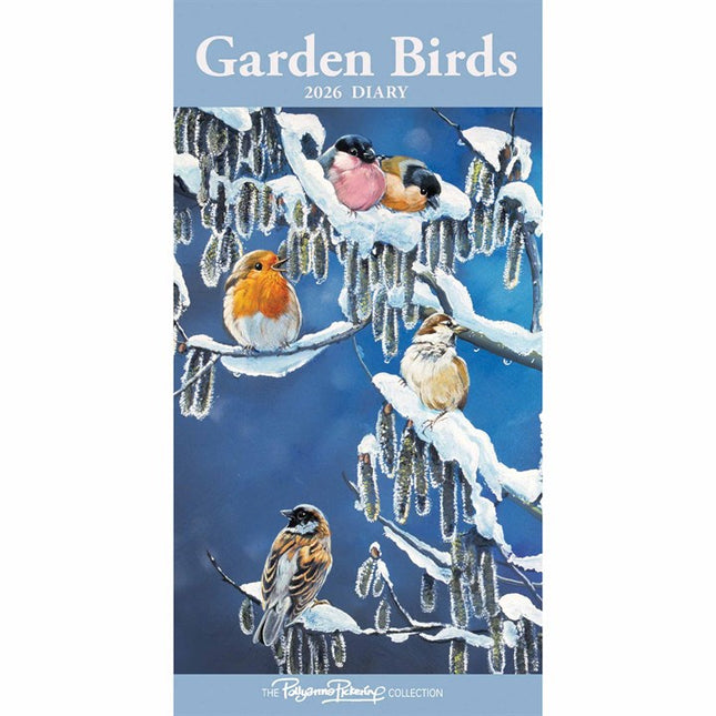 CarouselCalendars Garden Birds P Pickering Slim Agenda 2026
