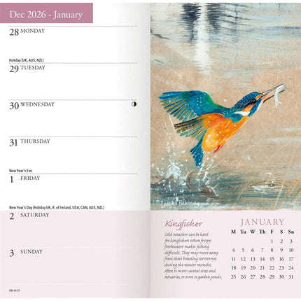 CarouselCalendars Garden Birds P Pickering Slim Agenda 2027