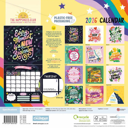 CarouselCalendars Happy Days Kalender 2026