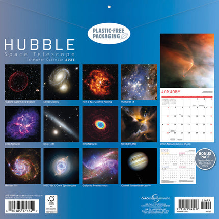 CarouselCalendars Hubble Space Telescoop Kalender 2026